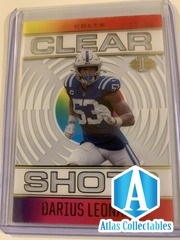 2021 Illusions DARIUS LEONARD Clear Shots Acetate #CS-5 Indianapolis Colts